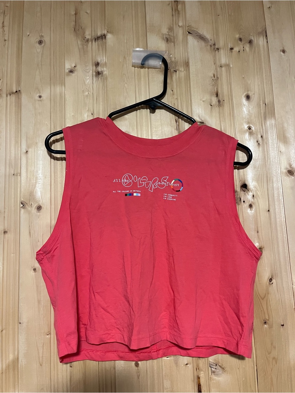 lululemon athletica Red Cropped Sleeveless Tank